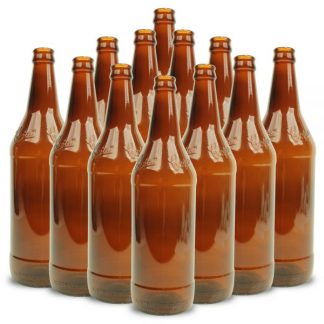 Amber 750ml Glass Bottles