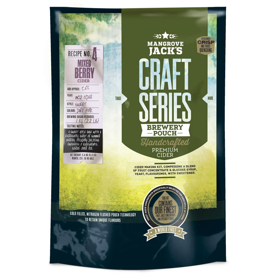 Mangrove Jack’s Craft Series Mixed Berry Cider + FREE 1kg Dextrose - Image 2